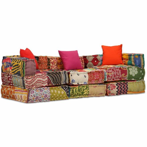 Pouf modulare posti tessuto - modulare,